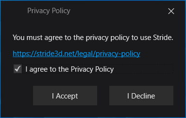 Stride privacy policy