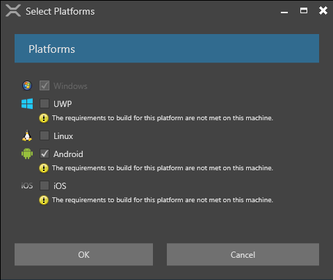 Select platforms